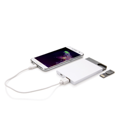 Зарядное устройство с USB–флешкой на 8 ГБ, 2500 mAh
