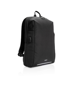 Рюкзак Swiss Peak с RFID-защитой и USB-A из rPET AWARE™, 15,6’’