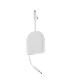 Кабель Xoopar ICE-R с ретрактором 2 в 1, разъёмы USB-C и Lightning, 60 Вт
